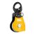 Petzl SPIN L1D Very high efficiency single pulley with one-way rotation and swivel